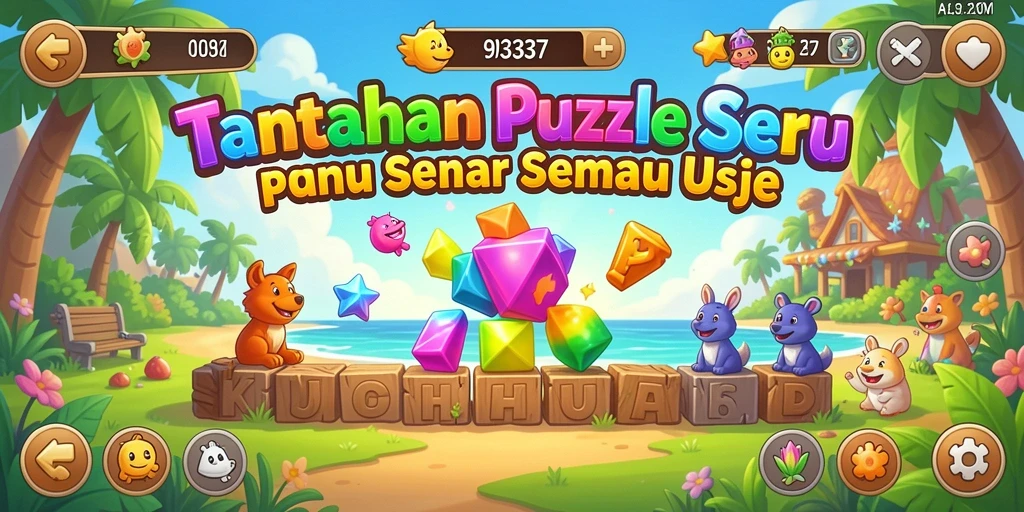 Screenshot gameplay <strong>93337</strong> menampilkan teka-teki yang memikat dan menantang.