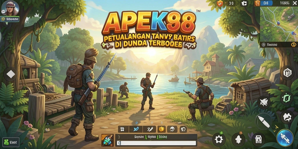 Screenshot APEK88 menampilkan petualangan epik dalam dunia terbuka.