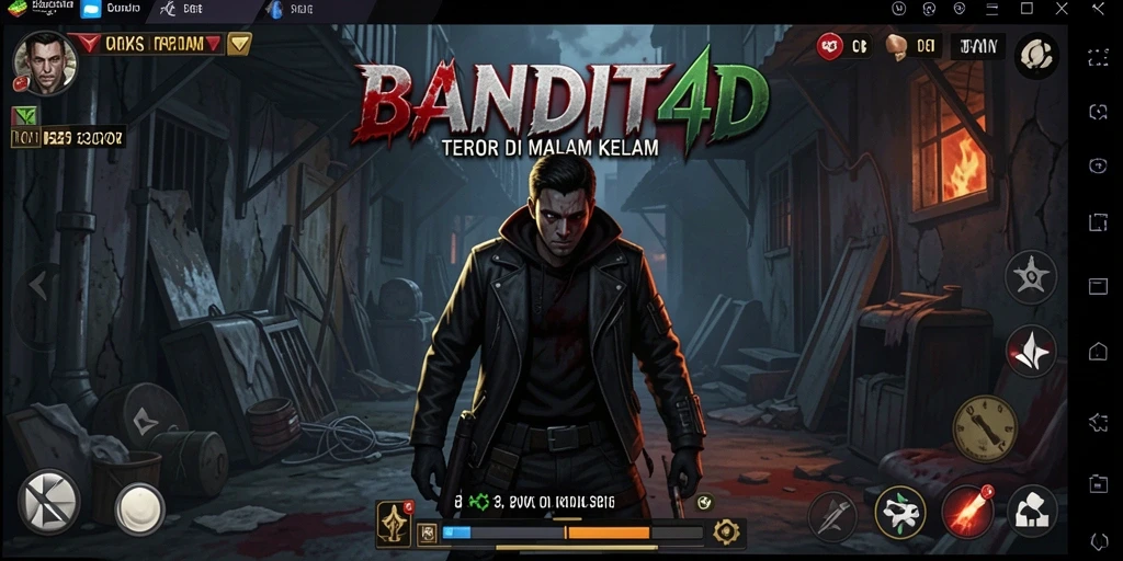 Tangkapan layar yang menunjukkan gameplay menegangkan di BANDIT4D.