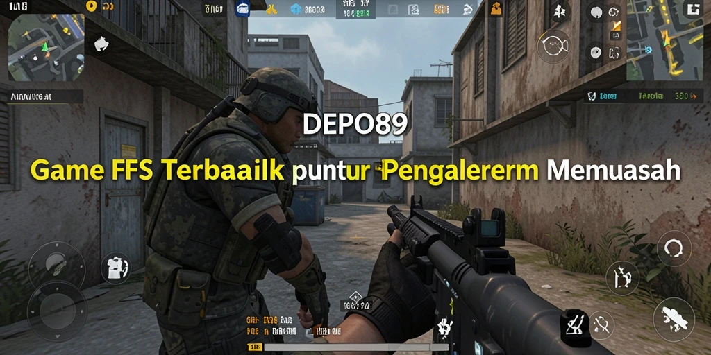 Tampilan gameplay DEPO89 dengan aksi menembak yang intens.