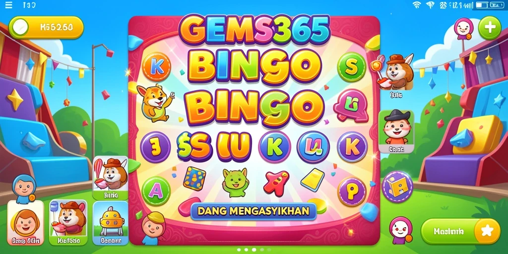 Tampilan gameplay seru dari GEMS365 yang mengasyikkan.