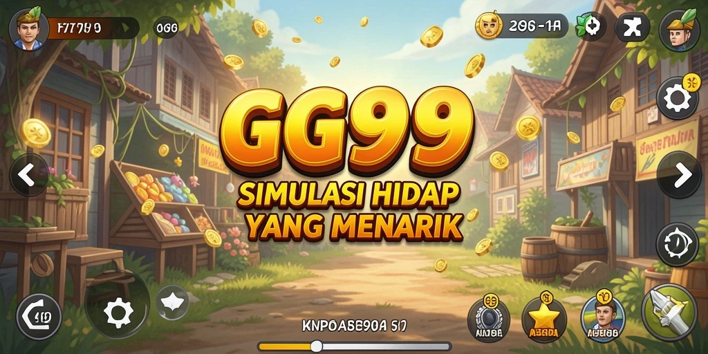 Tampilan gameplay GG999 yang menampilkan interaksi sosial dan simulasi kehidupan.