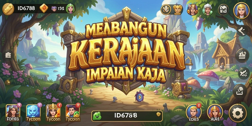 Tampilan gameplay menakjubkan ID6788 dalam membangun kerajaan Tycoon.