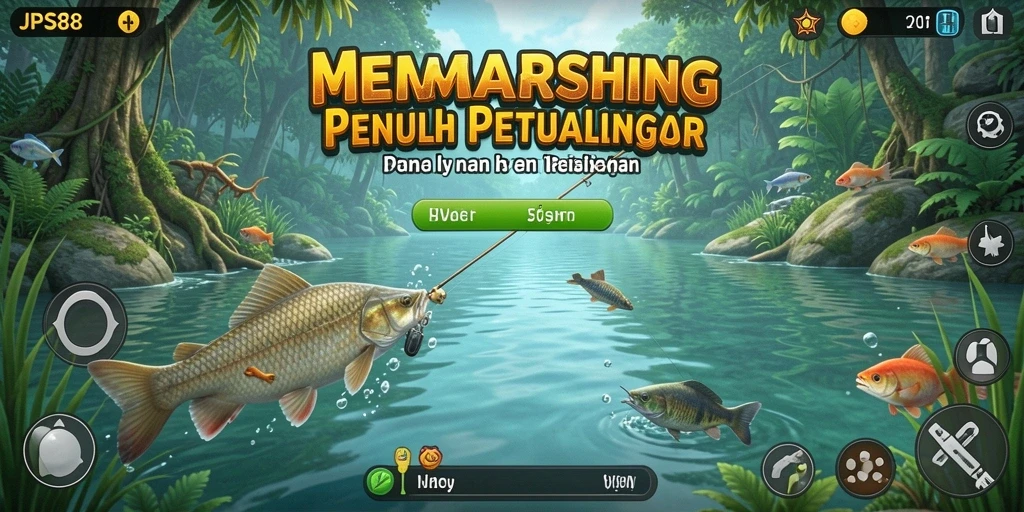 Gameplay JPS88 yang seru saat memancing di laut.