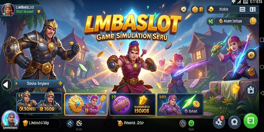 Screenshot utama LMBASLOT menampilkan gamplay yang seru dan interaktif.