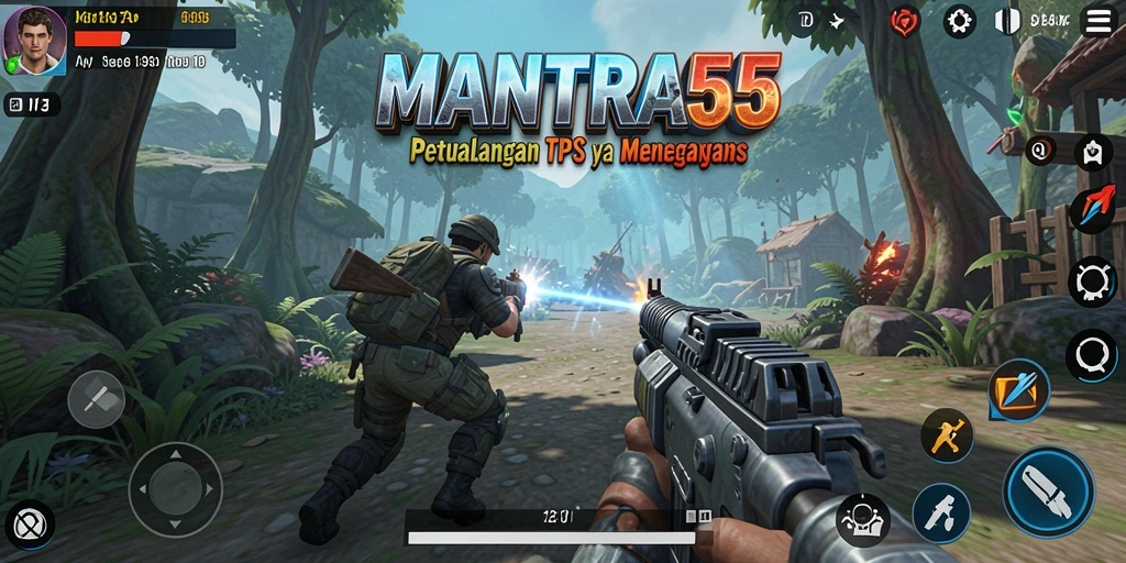 Gameplay menegangkan dalam MANTRA55 dengan aksi seru dan strategi mendalam.