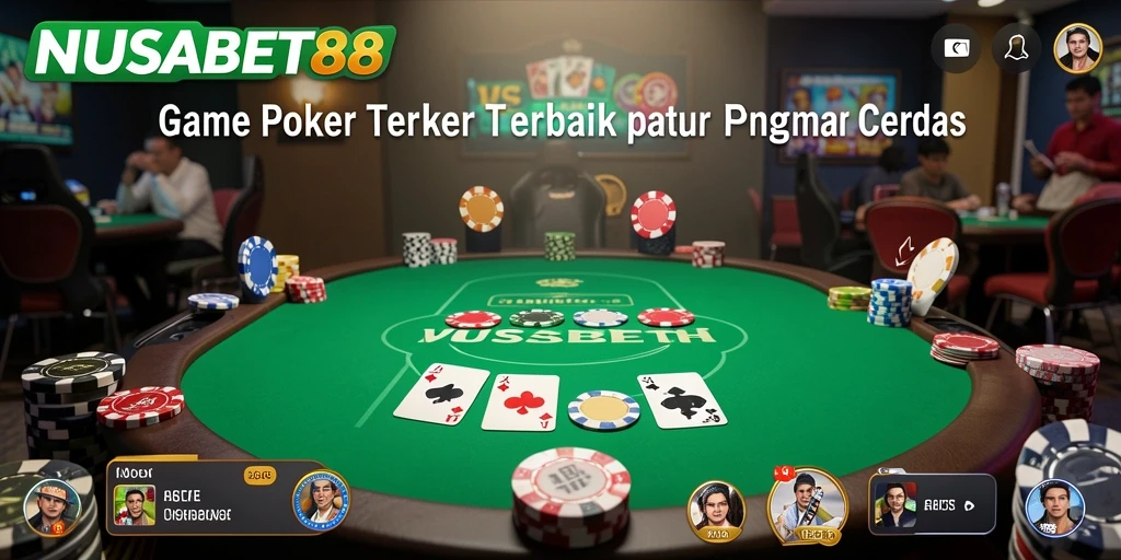 Tampilan gameplay menarik dari NUSABET88 dalam permainan poker.