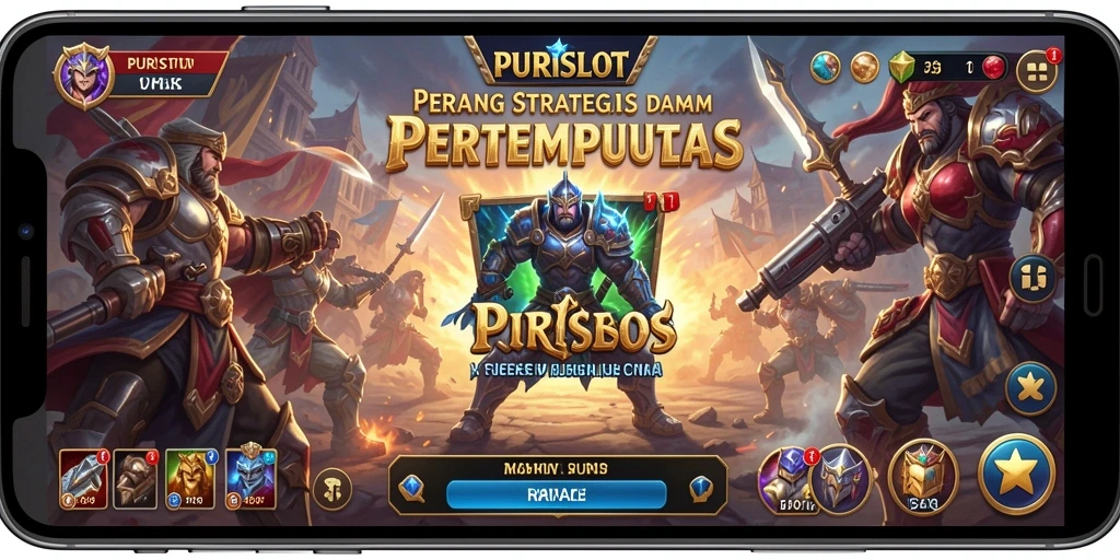 Screenshot gameplay PURISLOT menampilkan aksi pertempuran intens Battle Royale.