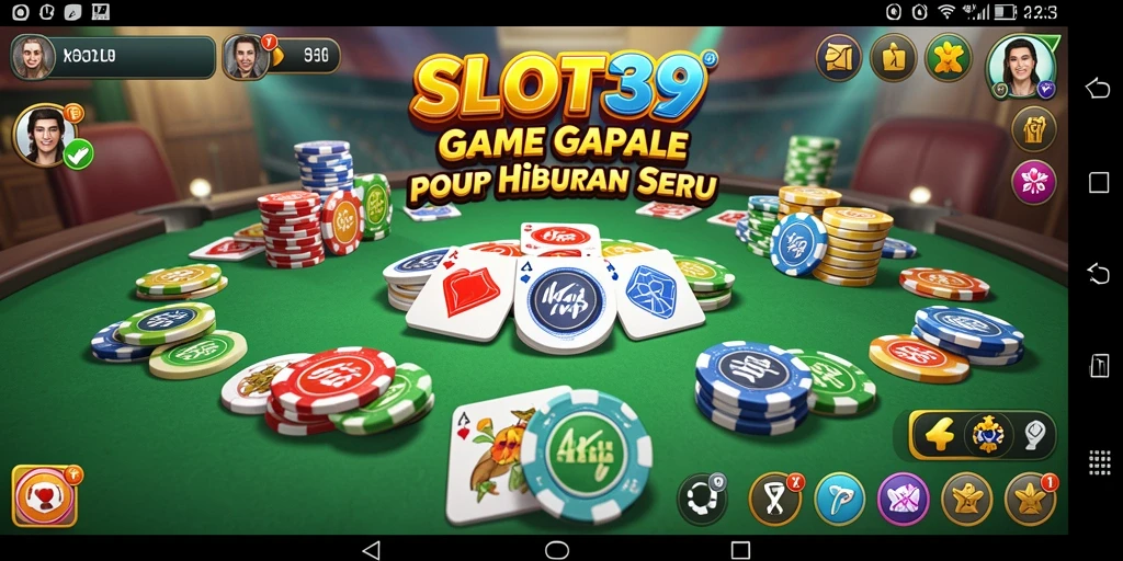 Screenshot gameplay SLOT39 menampilkan suasana seru permainan Gaple.